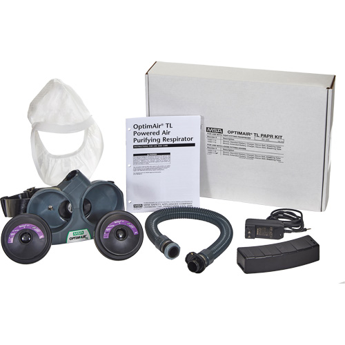 OptimAir&reg; TL PAPR Response Kit, Headcover & Faceshield, Lithium-Ion Battery Pathway Supply LP