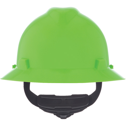 Casque de s&eacute;curit&eacute; &agrave; fente et bordure compl&egrave;te V-Gard, R&eacute;pond aux normes CSA type 1, Suspension Rochet, Non ventil&eacute; Pathway Supply LP