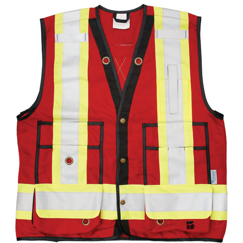 Open Road&reg; Surveyor Vest, Red, Large, Polyester Pathway Supply LP