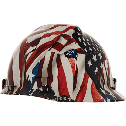 Casque de s&eacute;curit&eacute; Hydro Dip V-Gard, R&eacute;pond aux normes CSA type 1, Suspension Rochet, Non ventil&eacute; Pathway Supply LP