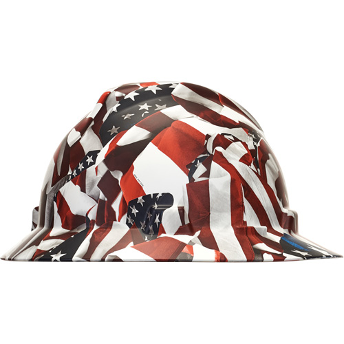 Casque de s&eacute;curit&eacute; &agrave; bordure compl&egrave;te Hydro Dip V-Gard, R&eacute;pond aux normes CSA type 1, Suspension Rochet, Non ventil&eacute; Pathway Supply LP
