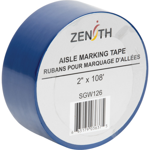 Ruban pour marquage d'all&eacute;es, 2" x 108', PVC, Bleu Pathway Supply LP