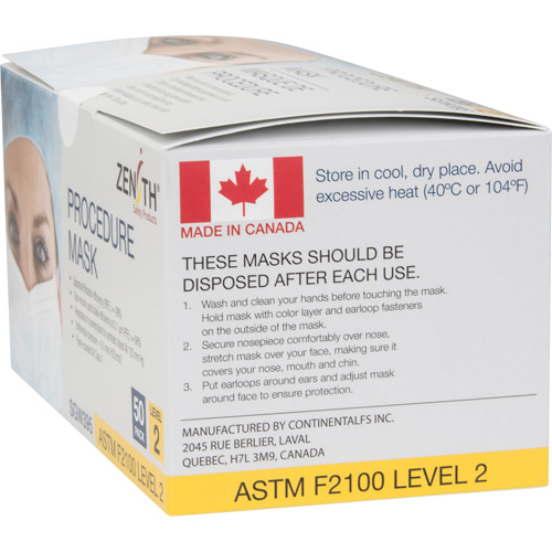 Disposable Procedure Face Masks, ASTM F2100 Level 2, Class 1 Pathway Supply LP