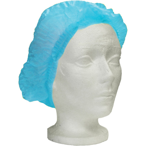 Ronco Care Pleated Bouffant Cap, Polypropylene, 24", Blue Pathway Supply LP