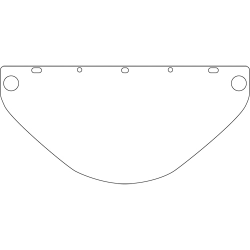 Dynamic Universal Fit Safety Visor, Polycarbonate, Clear Tint Pathway Supply LP