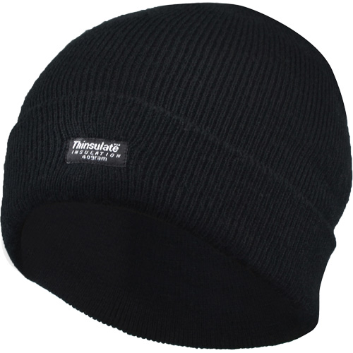 Tuque doubl&eacute;e &agrave; rebord, Doublure en Thinsulate, Taille unique, Noir Pathway Supply LP