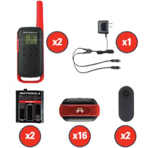 Radios bidirectionnelles Talkabout, Bande FRS, 22 canaux, Port&eacute;e 32 km Pathway Supply LP