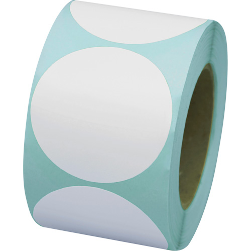 Coloured Marking Dots, Circle, 3" L x 3" W, White, Vinyl Pathway Supply LP