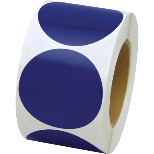 Coloured Marking Dots, Circle, 3" L x 3" W, Blue, Vinyl Pathway Supply LP