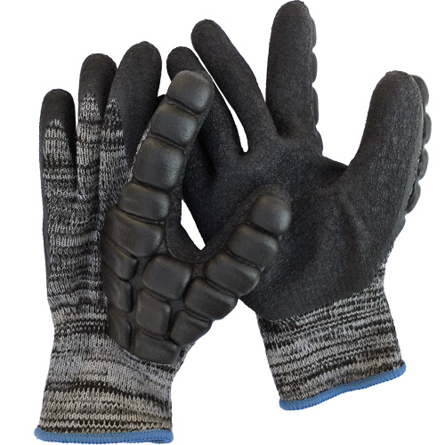Anti-Impact Coated Hammer Gloves, 8/Medium, Synthetic Palm, Elastic Cuff Pathway Supply LP