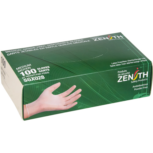 Disposable Gloves, Small, Vinyl, 4.5-mil, Powder-Free, Clear, Class 2 Pathway Supply LP
