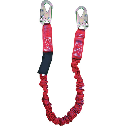ShockSorb Internal Shock Lanyard, 6', Snap Hook Center, Snap Hook Leg Ends, Polyester Pathway Supply LP