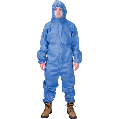 Hooded Coveralls, 2X-Large, Blue, SMS Pathway Supply LP