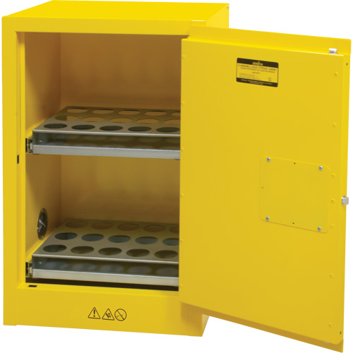 Flammable Aerosol Storage Cabinet, 12 gal., 1 Door, 23" W x 35" H x 18" D Pathway Supply LP