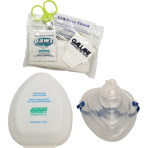 CPR Pocket Face Mask & Accessories Kit, Reusable Mask, Class 2 Pathway Supply LP