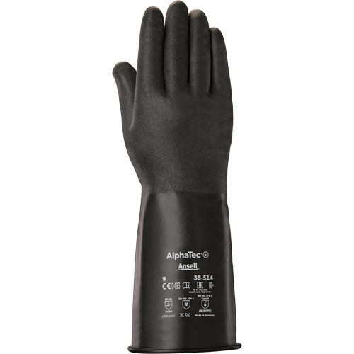 AlphaTec&reg; 38-514 Gloves, Size 7, 14" L, Butyl Rubber, 14-mil Pathway Supply LP