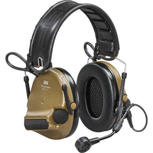 Casque VI NIB avec rail arc Peltor ComTac, Style Bandeau, 23 dB Pathway Supply LP