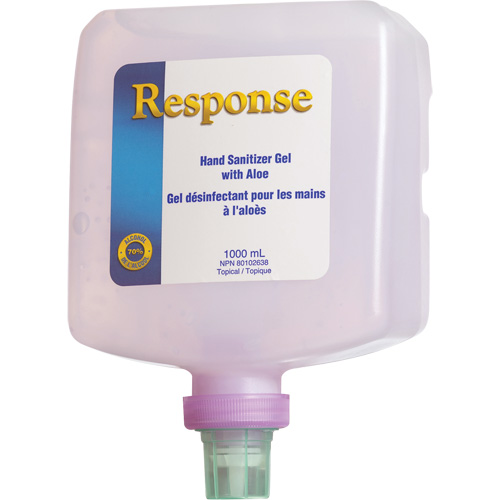 Response&reg; Hand Sanitizer Gel with Aloe, 1000 ml, Pump Bottle, 70% Alcohol Pathway Supply LP