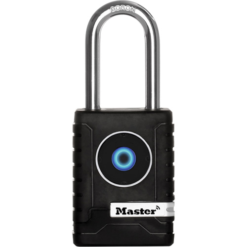 Outdoor Bluetooth&reg; Padlock, Thermoplastic, 2-7/32" Width, Battery Included Pathway Supply LP