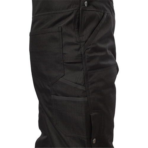 GridIron Short Length Zip-To-Thigh Bib Overall, Men's, 2X-Large, Black Pathway Supply LP