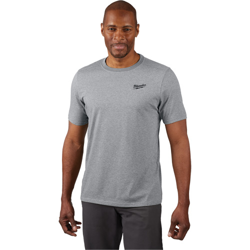 Hybrid Work Tee Shirt, Men's, 2X-Large, Grey Pathway Supply LP