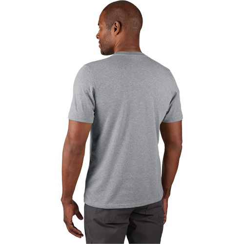Hybrid Work Tee Shirt, Men's, 2X-Large, Grey Pathway Supply LP