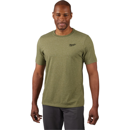 Hybrid Work Tee Shirt, Men's, Small, Green Pathway Supply LP