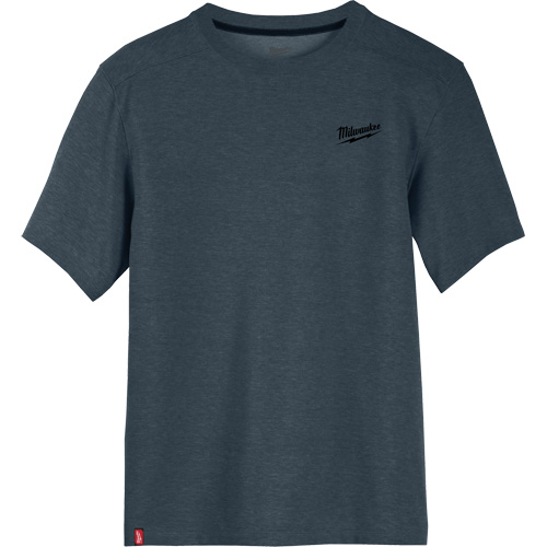 Hybrid Work Tee Shirt, Men's, Small, Blue Pathway Supply LP