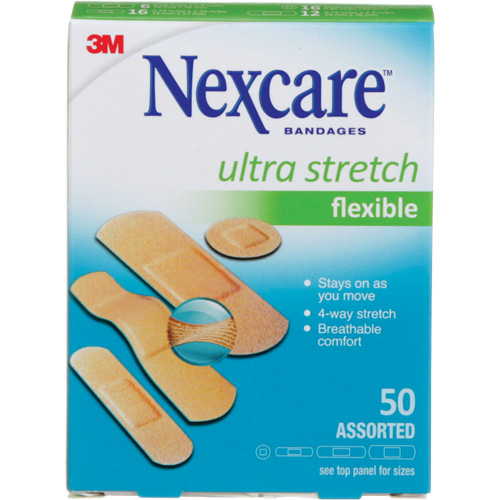 Nexcare Ultra Stretch Bandages, Assorted, Plastic, Non-Sterile Pathway Supply LP