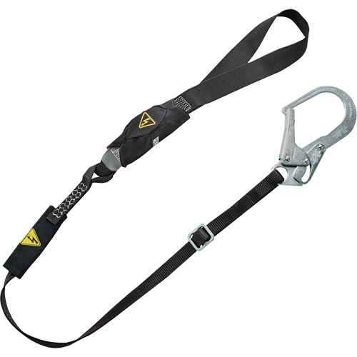 V-Series Utility Energy Absorbing Lanyard, 6', Rebar Hook Center, Snap Hook Leg Ends, Nylon Pathway Supply LP