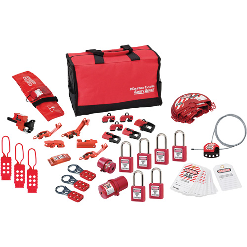 Premier Lockout Kit with Zenex Thermoplastic Locks, Electrical/Valve Kit, 34 Components Pathway Supply LP