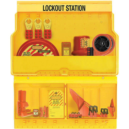Premier Valve & Electrical Deluxe Lockout Station, None Padlocks, 32 Padlock Capacity, Padlocks Not Included Pathway Supply LP