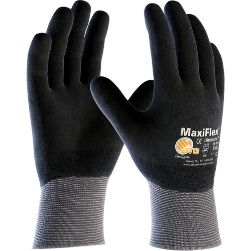 ATG MaxiFlex&reg; Ultimate Touchscreen Compatible Gloves, Large, Nitrile Coating, 15 Gauge, Nylon/Elastane Shell Pathway Supply LP