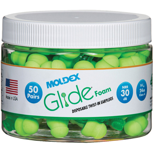 Bouchons d'oreilles en mousse Glide, Vrac - Contenant Pathway Supply LP