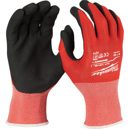 Gants r&eacute;sistant aux coupures, Taille Grand, Rev&ecirc;tement Nitrile, Enveloppe en Nylon/Lycra, ANSI/ISEA 105 niveau 1/EN 388 niveau 1 Pathway Supply LP
