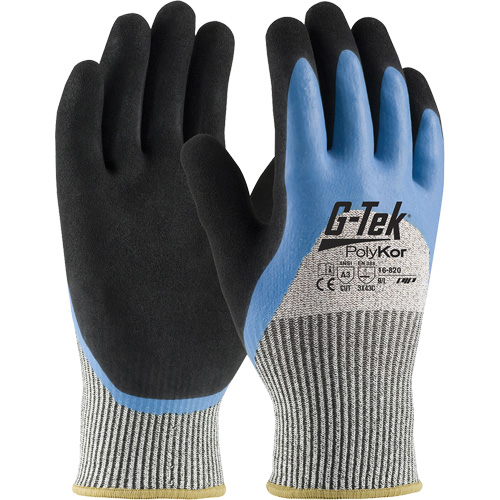 Gants isol&eacute;s r&eacute;sistants aux coupures G-Tek PolyKor, Taille Petit, Calibre 13, Rev&ecirc;tement Latex de caoutchouc, Enveloppe en Fil technique, ANSI/ISEA 105 niveau 3 Pathway Supply LP