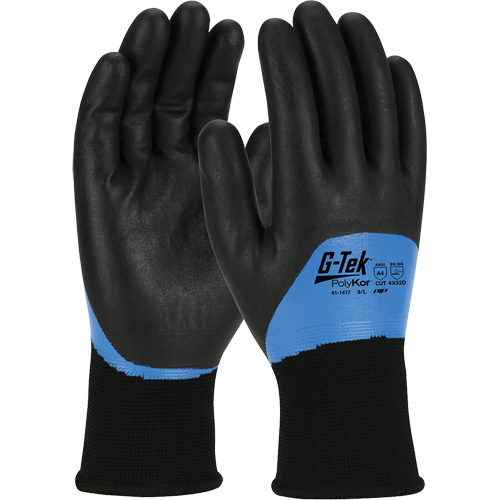 Gants isol&eacute;s r&eacute;sistants aux coupures G-Tek PolyKor, Taille Petit, Calibre 15, Rev&ecirc;tement Nitrile, Enveloppe en Fil technique, ANSI/ISEA 105 niveau 4 Pathway Supply LP