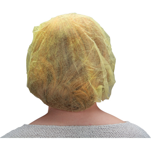Bouffant Caps, Polypropylene, 21", Yellow Pathway Supply LP