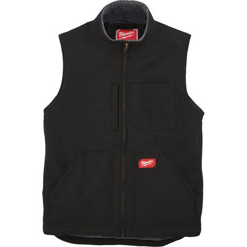 Heavy-Duty Sherpa-Lined Vest, Men's, Small, Black Pathway Supply LP