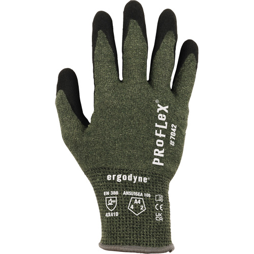 Gants r&eacute;sistant &agrave; la coupe Proflex 7042, Taille Petit, Calibre 18, Rev&ecirc;tement Nitrile, Enveloppe en Aramide, ASTM ANSI niveau A4/EN 388 niveau D Pathway Supply LP