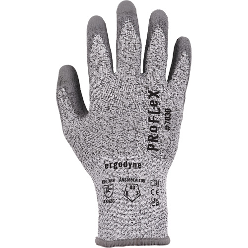 ProFlex 7030 Cut-Resistant Gloves, Size Small, 13 Gauge, Polyurethane Coated, Nylon/HPPE/Spandex Shell, ASTM ANSI Level A3/EN 388 Level C Pathway Supply LP