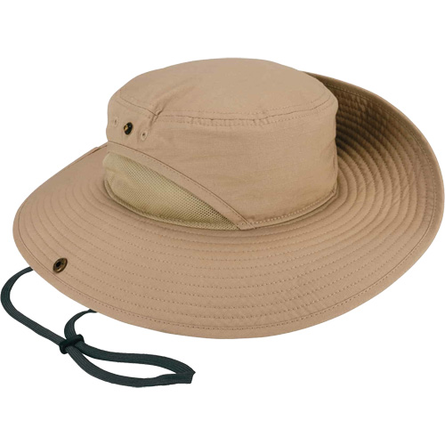 Chapeau l&eacute;ger de forestier Chill-Its 8936 avec panneau en maille, Khaki Pathway Supply LP