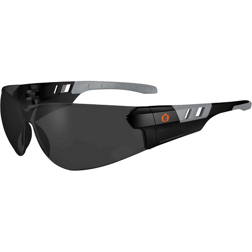 Lunettes de s&eacute;curit&eacute; sans monture Skullerz SAGA, Lentille Fum&eacute;e, Antibu&eacute;e/Anti-&eacute;gratignures, ANSI Z87+/R&eacute;pond ou surpasse la norme CSA Z94.3 Pathway Supply LP