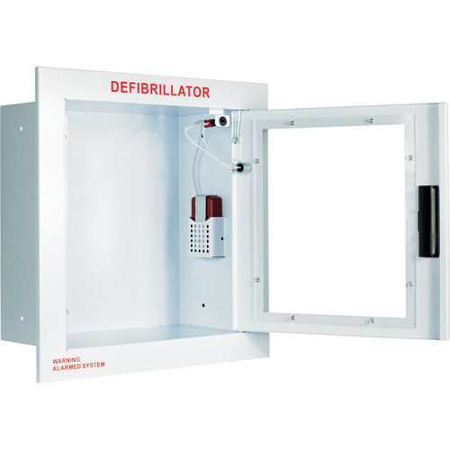 Grande armoire enti&egrave;rement encastr&eacute;e avec alarme, Zoll AED Plus/Zoll AED 3/Cardio-Science/Physio-Control Pour, Non m&eacute;dical Pathway Supply LP