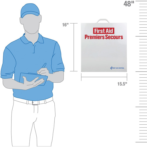 Armoire pour premiers soins SmartCompliance, R&eacute;pond &agrave; la norme CSA Z1220-17 type 2 environnements &agrave; faible risque, Petit (2-25 travailleurs) Pathway Supply LP