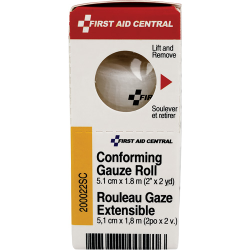 Recharge de bandage en gaze &eacute;tirable et conforme SmartCompliance, Rouleau, 6' lo x 2" la, St&eacute;rile, Dispositif m&eacute;dical Classe 1 Pathway Supply LP
