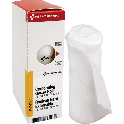 Recharge de bandage en gaze &eacute;tirable et conforme SmartCompliance, Rouleau, 6' lo x 3" la, St&eacute;rile, Dispositif m&eacute;dical Classe 1 Pathway Supply LP