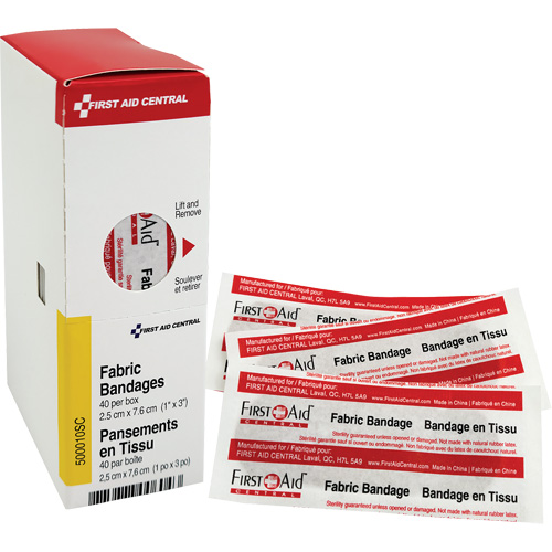 Recharge de bandages adh&eacute;sifs SmartCompliance, Rectangulaire/carr&eacute;e, 3", Tissu, Non st&eacute;rile Pathway Supply LP