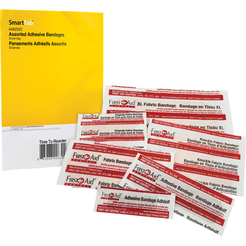Recharge de bandages adh&eacute;sifs SmartCompliance, Assorti, Tissu/Plastique, Non st&eacute;rile Pathway Supply LP