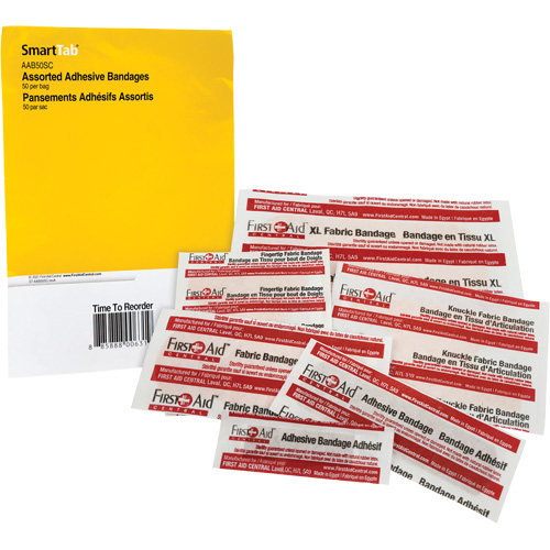 Recharge de bandages adh&eacute;sifs SmartCompliance, Assorti, Tissu/Plastique, Non st&eacute;rile Pathway Supply LP